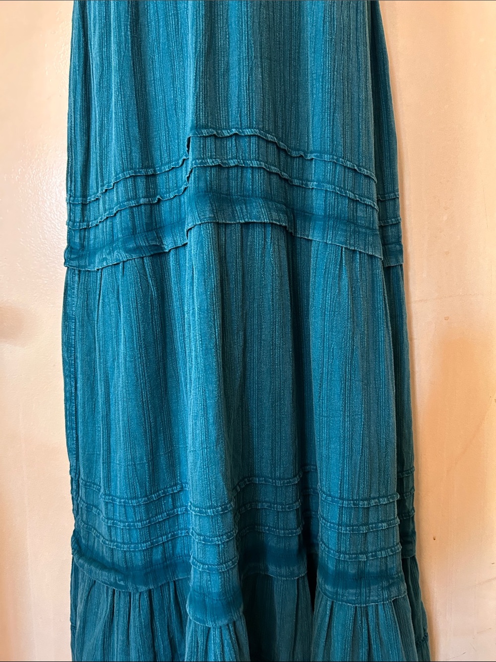 Z Supply Divinity Teal Spaghetti-Strap Maxi Dress size S - Picture 6 of 12